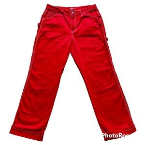 Red Dickies Carpenter Pants (juniors Sz 11/30)